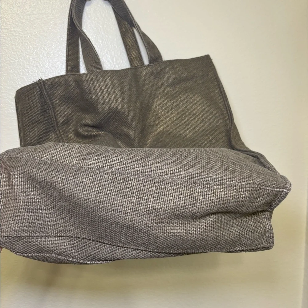 Marc Jacobs Daisy Burlap Tote - Brown and Gold
